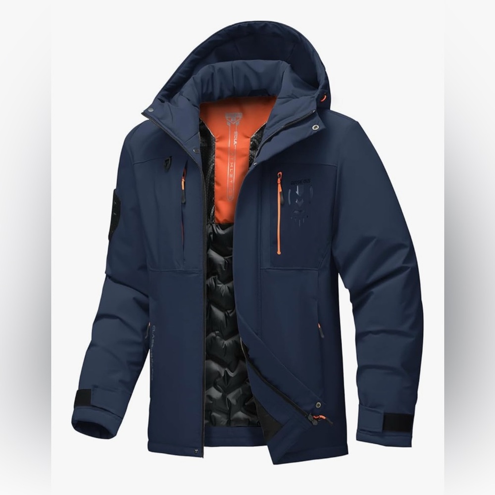 NewThermal Waterproof Windproof Jacket Hooded Insulated, Lightweight Winter Snow